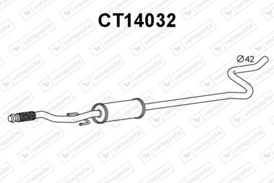 CT14032 VENEPORTE Предглушитель выхлопных газов