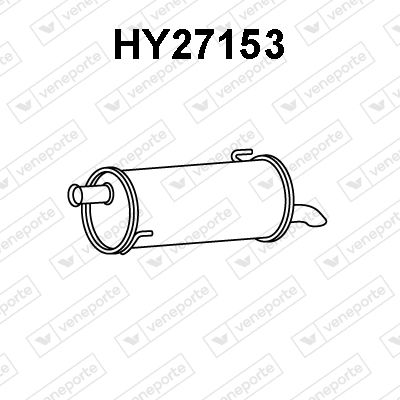 HY27153 VENEPORTE Глушитель выхлопных газов конечный