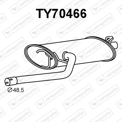 TY70466 VENEPORTE Глушитель выхлопных газов конечный