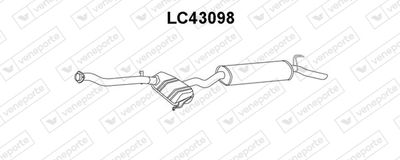 LC43098 VENEPORTE Глушитель выхлопных газов конечный