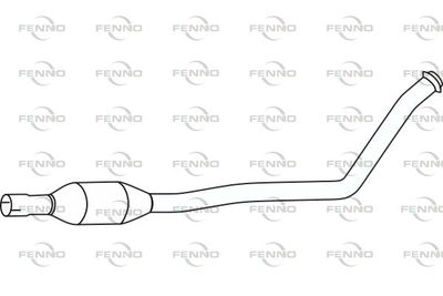 P31090 FENNO Средний глушитель выхлопных газов