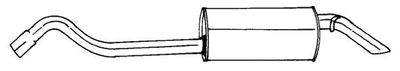 25652 SIGAM Глушитель выхлопных газов конечный