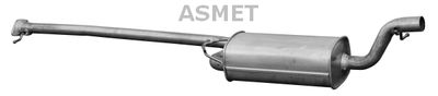07172 ASMET Средний глушитель выхлопных газов