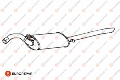 E12846H EUROREPAR Глушитель выхлопных газов конечный