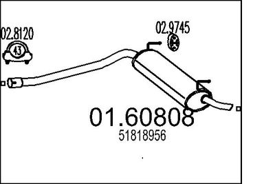0160808 MTS Глушитель выхлопных газов конечный