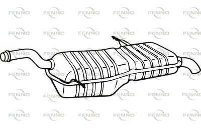 P1750 FENNO Глушитель выхлопных газов конечный