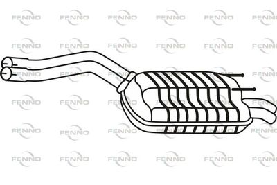 P3790 FENNO Глушитель выхлопных газов конечный