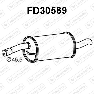 FD30589 VENEPORTE Глушитель выхлопных газов конечный