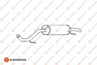 E12824E EUROREPAR Глушитель выхлопных газов конечный