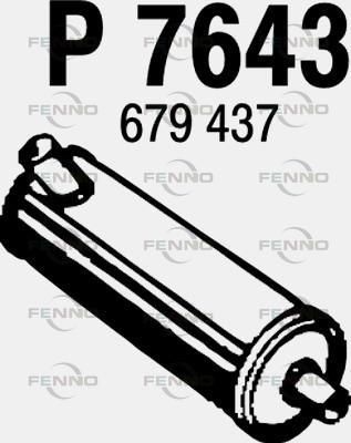 P7643 FENNO Глушитель выхлопных газов конечный