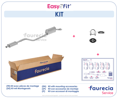 FS25123 Faurecia Глушитель выхлопных газов конечный