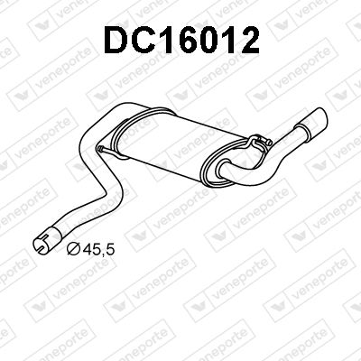 DC16012 VENEPORTE Глушитель выхлопных газов конечный