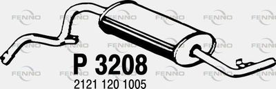 P3208 FENNO Глушитель выхлопных газов конечный