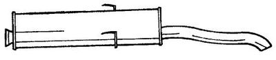 45617 SIGAM Глушитель выхлопных газов конечный