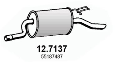 127137 ASSO Глушитель выхлопных газов конечный