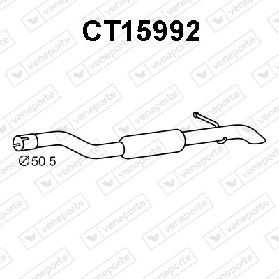 CT15992 VENEPORTE Глушитель выхлопных газов конечный