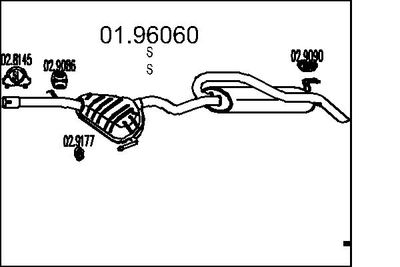 0196060 MTS Глушитель выхлопных газов конечный