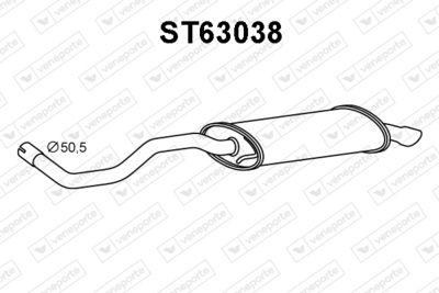 ST63038 VENEPORTE Глушитель выхлопных газов конечный