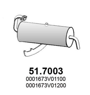 517003 ASSO Глушитель выхлопных газов конечный