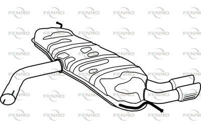 P1297 FENNO Глушитель выхлопных газов конечный