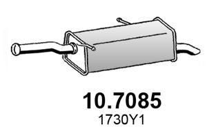 107085 ASSO Глушитель выхлопных газов конечный