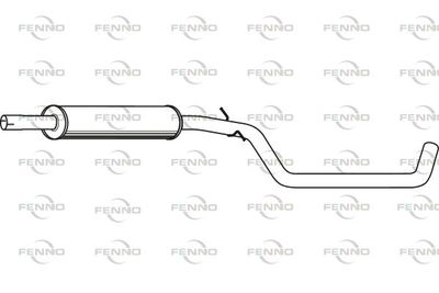 P55014 FENNO Средний глушитель выхлопных газов