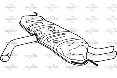 P57084 FENNO Глушитель выхлопных газов конечный