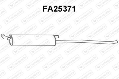 FA25371 VENEPORTE Предглушитель выхлопных газов