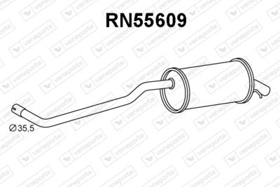 RN55609 VENEPORTE Глушитель выхлопных газов конечный