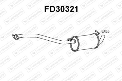 FD30321 VENEPORTE Глушитель выхлопных газов конечный