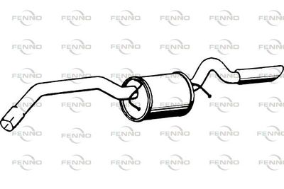 P3742 FENNO Глушитель выхлопных газов конечный