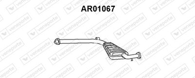 AR01067 VENEPORTE Средний глушитель выхлопных газов