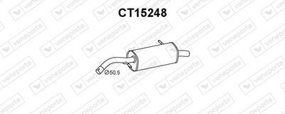 CT15248 VENEPORTE Глушитель выхлопных газов конечный