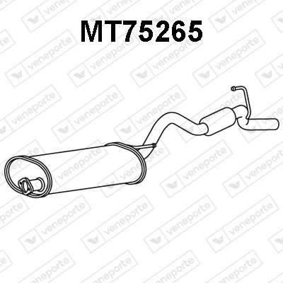 MT75265 VENEPORTE Глушитель выхлопных газов конечный