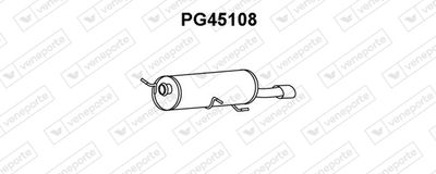 PG45108 VENEPORTE Глушитель выхлопных газов конечный