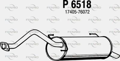 P6518 FENNO Глушитель выхлопных газов конечный