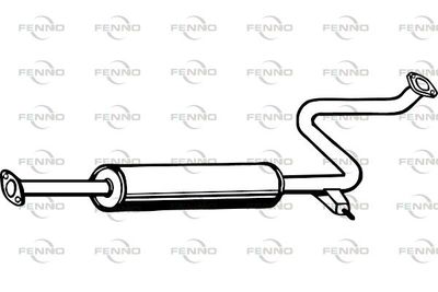 P4059 FENNO Средний глушитель выхлопных газов