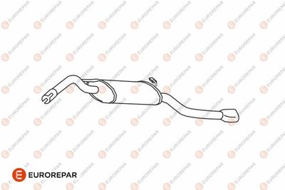 E12895J EUROREPAR Глушитель выхлопных газов конечный