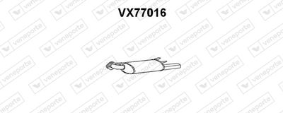 VX77016 VENEPORTE Глушитель выхлопных газов конечный