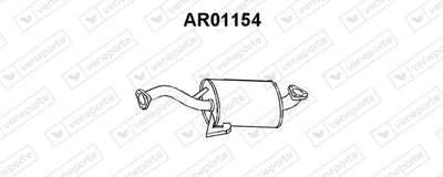 AR01154 VENEPORTE Средний глушитель выхлопных газов