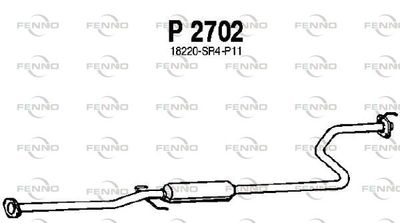 P2702 FENNO Средний глушитель выхлопных газов