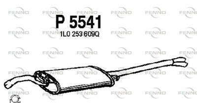 P5541 FENNO Глушитель выхлопных газов конечный