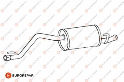 E12804G EUROREPAR Глушитель выхлопных газов конечный