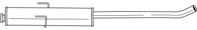 20456 SIGAM Средний глушитель выхлопных газов
