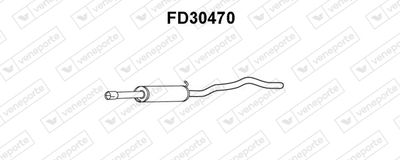 FD30470 VENEPORTE Предглушитель выхлопных газов