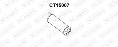 CT15007 VENEPORTE Средний глушитель выхлопных газов