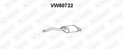 VW80722 VENEPORTE Глушитель выхлопных газов конечный