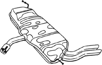 227233 BOSAL Глушитель выхлопных газов конечный