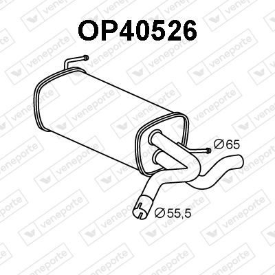 OP40526 VENEPORTE Глушитель выхлопных газов конечный