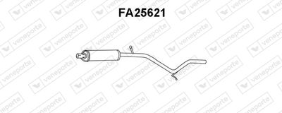 FA25621 VENEPORTE Предглушитель выхлопных газов